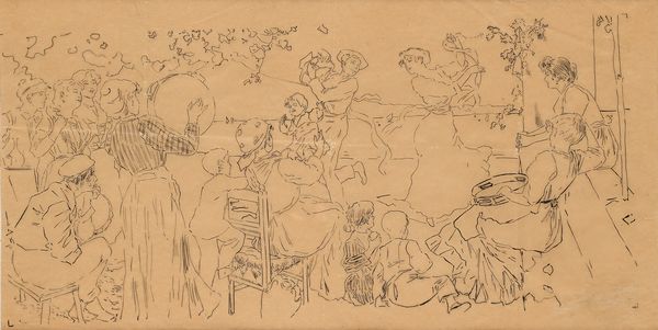 Pietro Scoppetta : La tarantella  - Asta Dipinti del XIX e XX secolo - Associazione Nazionale - Case d'Asta italiane