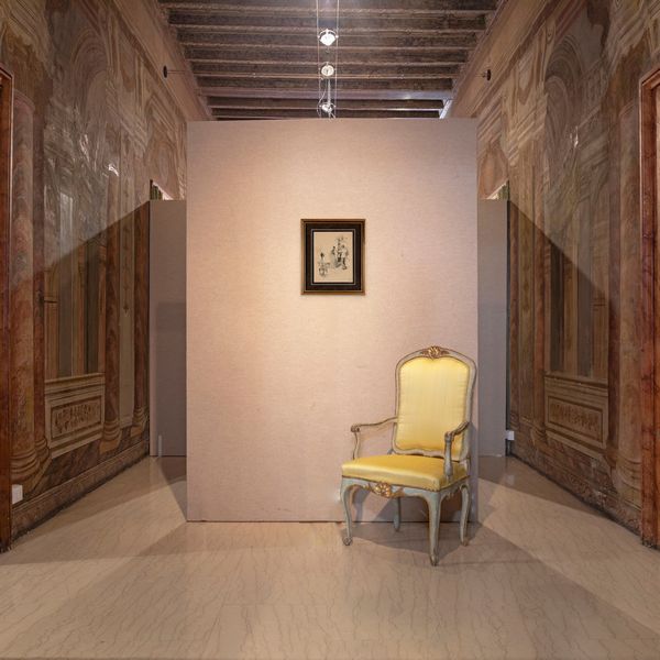 Pietro Scoppetta : Disegno per la copertina della canzone 'Lariul�'  - Asta Dipinti del XIX e XX secolo - Associazione Nazionale - Case d'Asta italiane