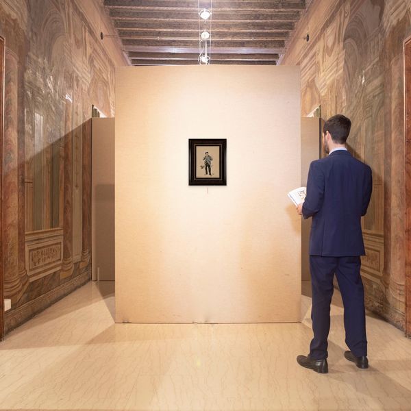 Pietro Scoppetta : 'O mbriaco'  - Asta Dipinti del XIX e XX secolo - Associazione Nazionale - Case d'Asta italiane