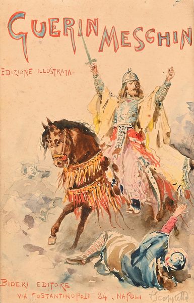 Pietro Scoppetta : 'Guerin Meschin'  - Asta Dipinti del XIX e XX secolo - Associazione Nazionale - Case d'Asta italiane