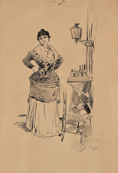 Pietro Scoppetta : La bottega dei liquori  - Asta Dipinti del XIX e XX secolo - Associazione Nazionale - Case d'Asta italiane