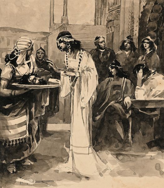 Francesco Galante : Salom� con la testa del Battista - Tavola per copertina  - Asta Dipinti del XIX e XX secolo - Associazione Nazionale - Case d'Asta italiane