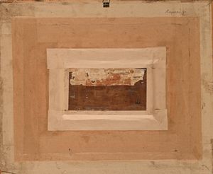 Enrico Reycend : Paesaggio con figure  - Asta Dipinti del XIX e XX secolo - Associazione Nazionale - Case d'Asta italiane