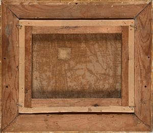 Scuola italiana del XIX secolo : Pastorella con gregge di pecore  - Asta Dipinti del XIX e XX secolo - Associazione Nazionale - Case d'Asta italiane