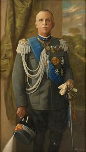Carlo Pennacchietti - Ritratto di Vittorio Emanuele III di Savoia Re d'Italia