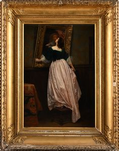 Jacques Edmond Leman : Nostalgia  - Asta Dipinti del XIX e XX secolo - Associazione Nazionale - Case d'Asta italiane