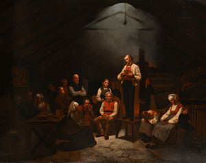 Adolph Tidemand - ‘Family worship in Norway’