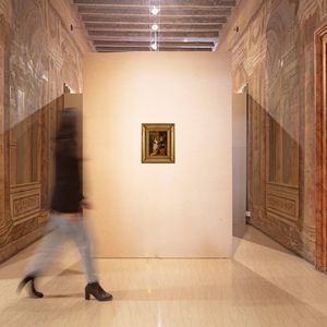 Scuola francese del XIX secolo : Due musiciste in un interno  - Asta Dipinti del XIX e XX secolo - Associazione Nazionale - Case d'Asta italiane