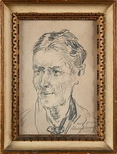 Alessio Issupoff : Ritratto della madre dell'artista  - Asta Dipinti del XIX e XX secolo - Associazione Nazionale - Case d'Asta italiane