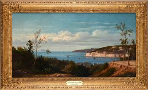 Alessandro La Volpe : Mergellina  - Asta Dipinti del XIX e XX secolo - Associazione Nazionale - Case d'Asta italiane