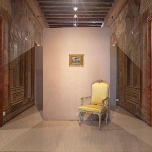 Giuseppe Casciaro : Ischia, passeggio lungo la pineta  - Asta Dipinti del XIX e XX secolo - Associazione Nazionale - Case d'Asta italiane