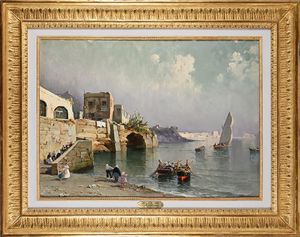 Nicolas De Corsi : Marechiaro  - Asta Dipinti del XIX e XX secolo - Associazione Nazionale - Case d'Asta italiane