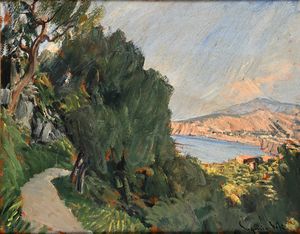 Eugenio Viti - Strada in costiera