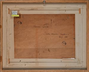 Francesco Galante : 'Antica d�rsena - Napoli - Giugno 1946'	  - Asta Dipinti del XIX e XX secolo - Associazione Nazionale - Case d'Asta italiane