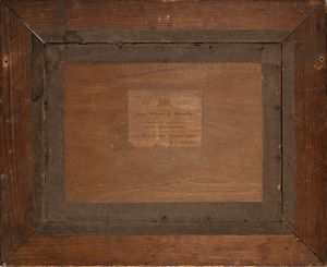 Scuola irlandese seconda metà del XIX secolo : Bosco a Grottaferrata  - Asta Dipinti del XIX e XX secolo - Associazione Nazionale - Case d'Asta italiane