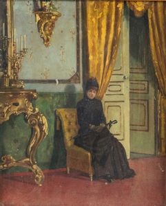 Scuola italiana della fine del XIX secolo - L'attesa