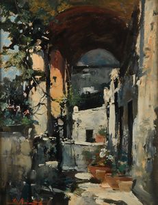 Ezelino Briante - Una terrazza assolata