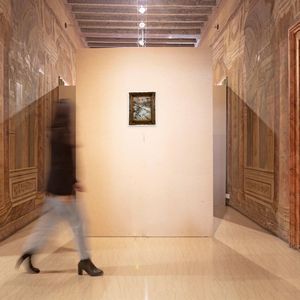 Giuseppe Casciaro : Paesaggio di campagna innevato con ruscello  - Asta Dipinti del XIX e XX secolo - Associazione Nazionale - Case d'Asta italiane