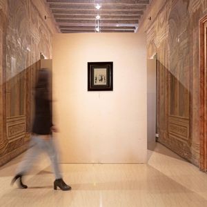 Pietro Scoppetta : Scena con figure e militare (tavola per un'illustrazione)  - Asta Dipinti del XIX e XX secolo - Associazione Nazionale - Case d'Asta italiane