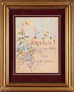 Pietro Scoppetta : 'Abbrile Abbrile !'  - Asta Dipinti del XIX e XX secolo - Associazione Nazionale - Case d'Asta italiane