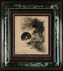 Francesco Galante : Tavola per illustrazione di �Racconti della Steppa� (N. 13)  - Asta Dipinti del XIX e XX secolo - Associazione Nazionale - Case d'Asta italiane