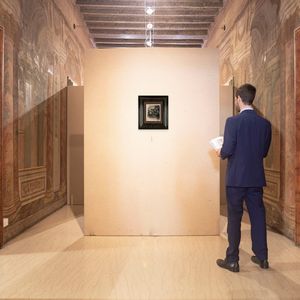 Francesco Galante : Tavola per illustrazione di �Racconti della Steppa� (La nuova arrivata tra i compaesani)  - Asta Dipinti del XIX e XX secolo - Associazione Nazionale - Case d'Asta italiane