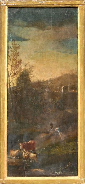 Vittorio Amedeo Gaetano Cignaroli (attr. a) : Paesaggio arcadico  - Asta Importanti Dipinti Antichi - Associazione Nazionale - Case d'Asta italiane