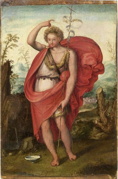 Arcangelo Salimbeni (attr. a) : San Giovanni Battista  - Asta Importanti Dipinti Antichi - Associazione Nazionale - Case d'Asta italiane