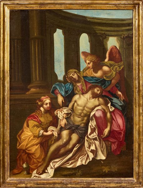 Scuola emiliana del XVII secolo : Pietà  - Asta Importanti Dipinti Antichi - Associazione Nazionale - Case d'Asta italiane