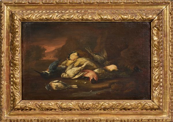 Baldassarre de Caro : Due opere raffiguranti �Natura morta con uccelli�  - Asta Importanti Dipinti Antichi - Associazione Nazionale - Case d'Asta italiane