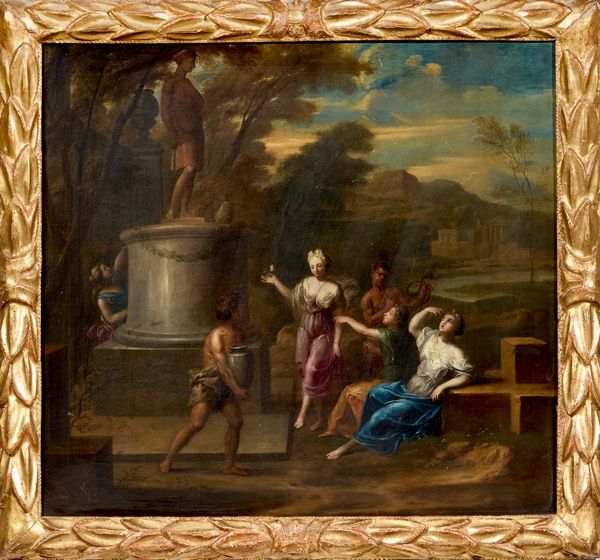 Jacob  van Hal (attr. a) : Omaggio a Diana  - Asta Importanti Dipinti Antichi - Associazione Nazionale - Case d'Asta italiane