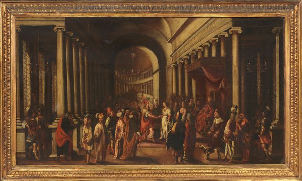 Scuola fiamminga del XVII secolo : Sposalizio nel Tempio  - Asta Importanti Dipinti Antichi - Associazione Nazionale - Case d'Asta italiane