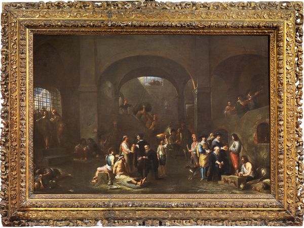 Cornelis de Wael (attr. a) : Scena di vita carceraria  - Asta Importanti Dipinti Antichi - Associazione Nazionale - Case d'Asta italiane