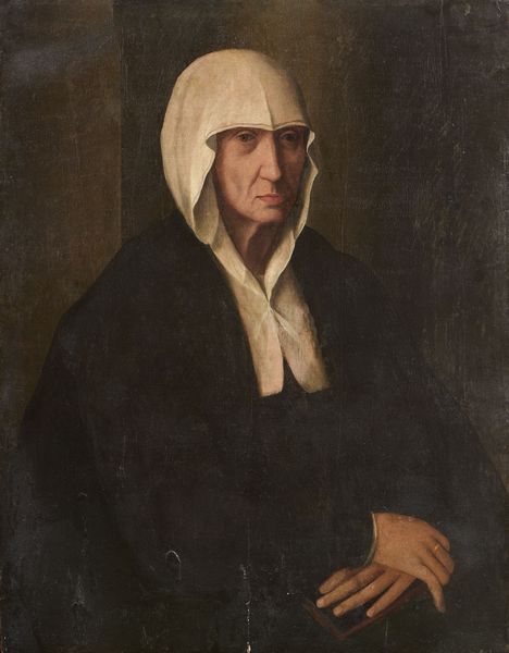 Scuola toscana del XVI secolo : Ritratto di vecchia con cuffia  - Asta Importanti Dipinti Antichi - Associazione Nazionale - Case d'Asta italiane