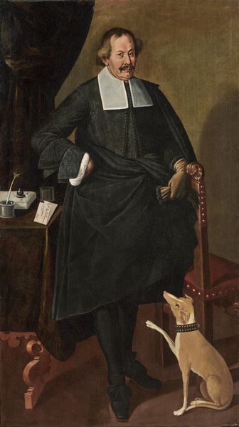 Carlo Ceresa (attr. a) : Ritratto di prelato con cagnolino  - Asta Importanti Dipinti Antichi - Associazione Nazionale - Case d'Asta italiane