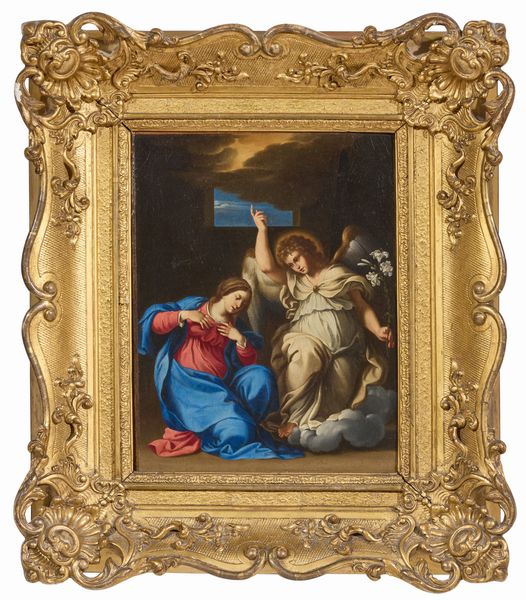 Scuola bolognese del XVII secolo : Annunciazione  - Asta Importanti Dipinti Antichi - Associazione Nazionale - Case d'Asta italiane