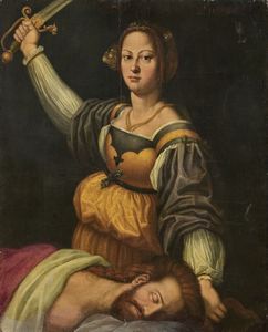 Giuliano Bugiardini (attr. a) - Giuditta decapita Oloferne