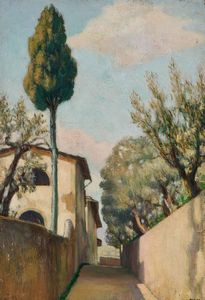 Romeo Costetti - Strada di campagna