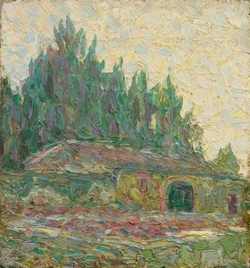 Benvenuto Benvenuti - Paesaggio con casolare