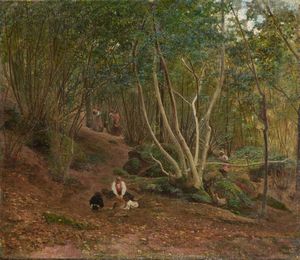 GIOVANNI (NINO) COSTA - Nel bosco