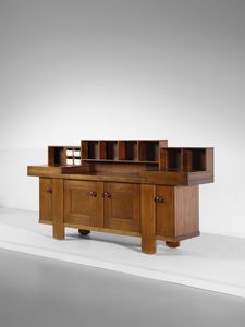 COPPOLA SILVIO (1920 - 1986) - Credenza con alzata mod. 602 per Bernini, Ceriano Laghetto