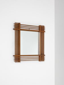 SOTTSASS ETTORE (1917 - 2007) - Specchio da parete per Santambrogio e De Berti, Lissone