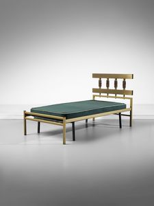 FRIGERIO LUCIANO (1928 - 1999) - Letto singolo mod. Bagdad per Frigerio di Desio