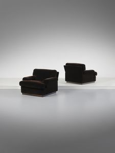 MAGISTRETTI VICO (1920 - 2006) - Coppia di poltrone mod. 928 per Cassina, Meda