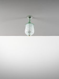 MARTENS DINO (1894 - 1970) - attribuito. Lampada a sospensione per Aureliano Toso, Murano