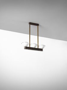 POLLICE ILLUMINAZIONE - Lampada a sospensione a tre coppe diffusori, Milano