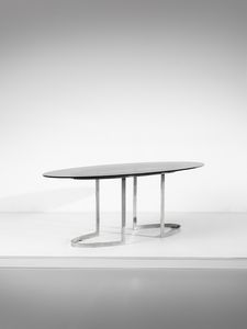 INTROINI VITTORIO (1935 - 2023) - Tavolo con piano ovale per Saporiti, Besnate