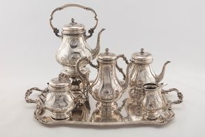 Messulam - Servizio da tÃ¨ e caffÃ¨ con samovar e vassoio