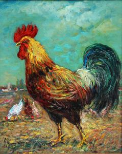 GIOVAN FRANCESCO GONZAGA - Il gallo