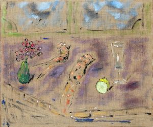 Filippo de Pisis - Natura morta con gamberoni